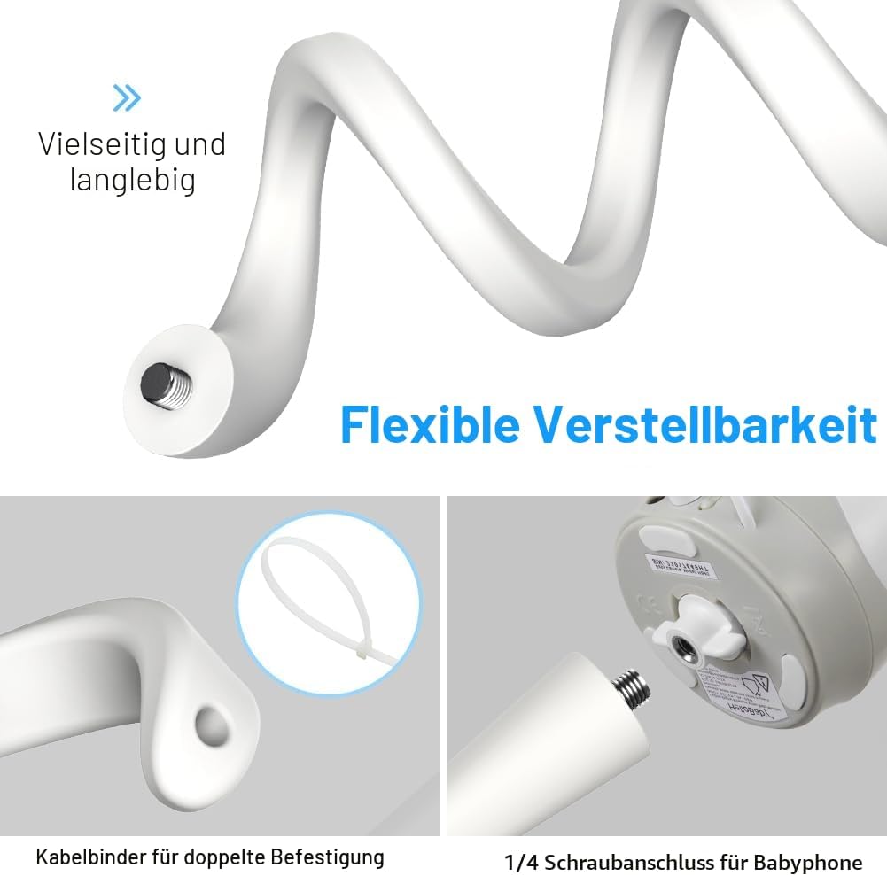 HOLACA Babyphone-Halterung für HelloBaby HB40/ HB65/ HB66/ HB6339/ HB6336/ HB6351/ HB6550 & Blemil B