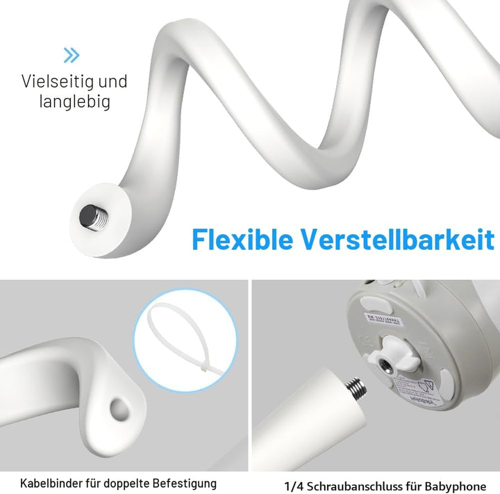 HOLACA Babyphone-Halterung für HelloBaby HB40/ HB65/ HB66/ HB6339/ HB6336/ HB6351/ HB6550 & Blemil B