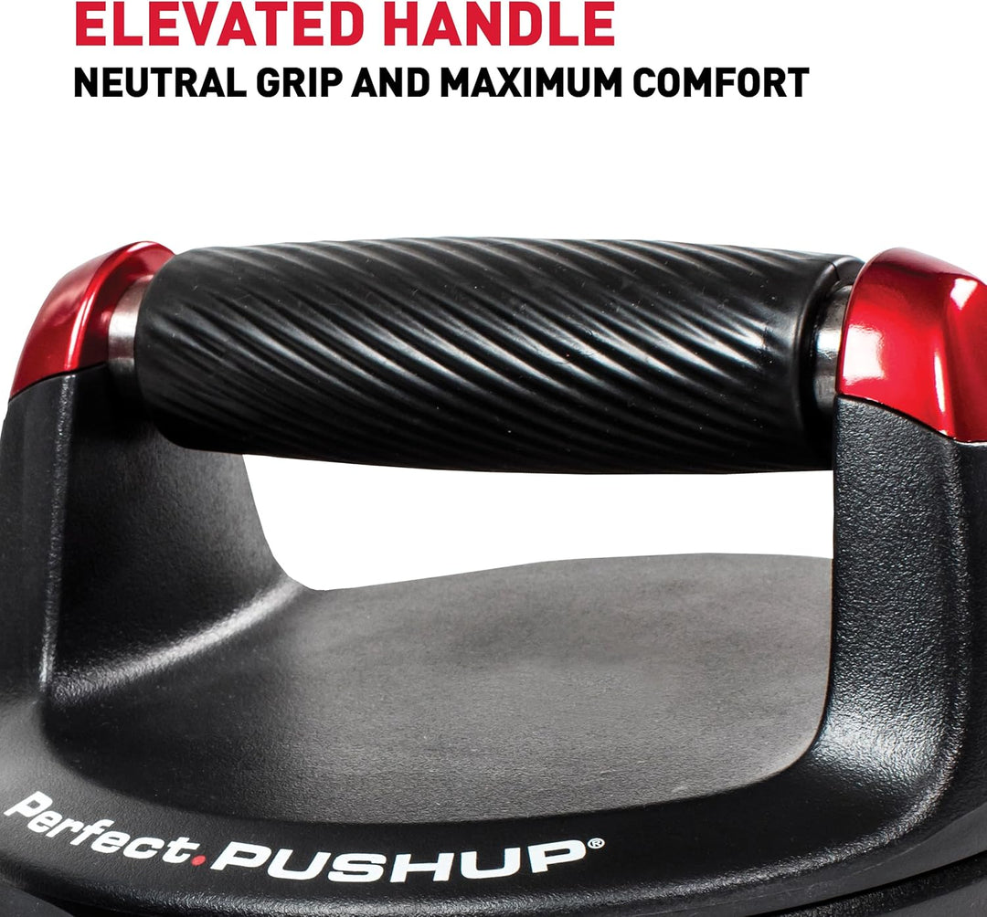 Perfect Fitness Liegestützgriffe Push Up, Fitnessgeräte für Zuhause, Schwarz, 2
