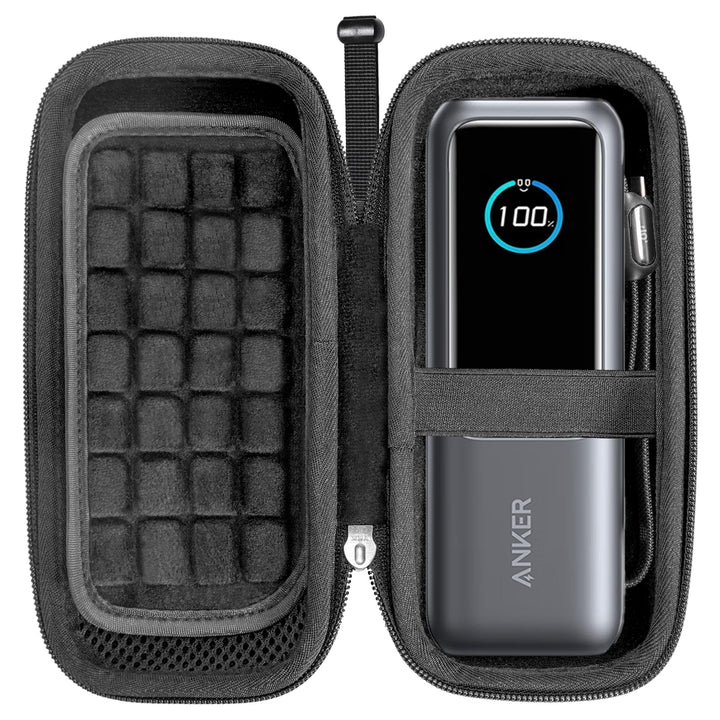 RAIACE Hartschalenetui kompatibel mit der Anker 25.000 mAh Powerbank, mit Netzfach für Kabel und Zub
