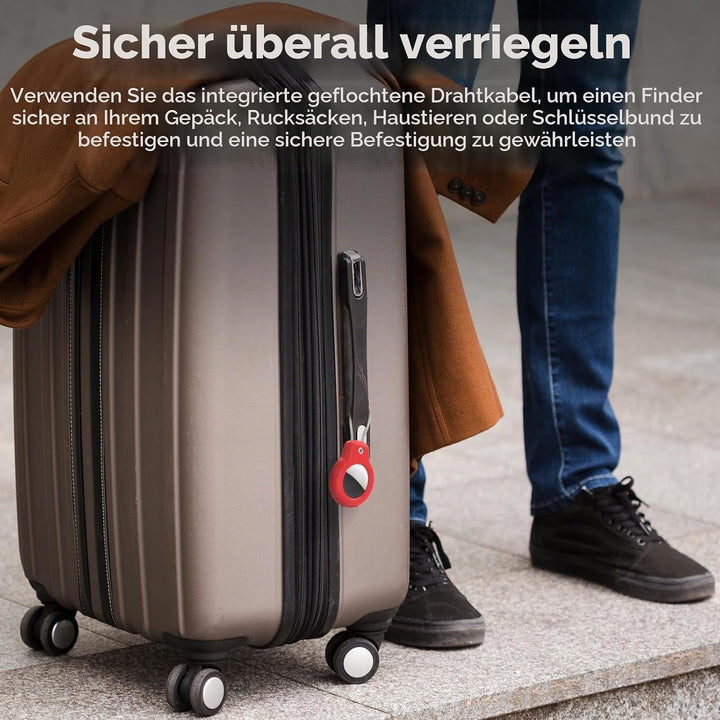 SPGUARD 2 Stück AirTag Hülle(AirTag 1/2) Kompatibel mit Apple AirTag Schlüsselanhänger,Air Tag Anhän