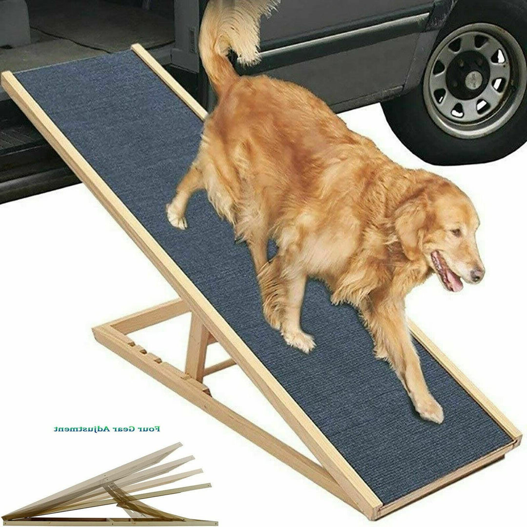 Hunderampe Katzen Rampe Hundetreppe Klappbar Petwalk Hundeleiter Auffahrrampe, für Bett oder Sofa Kl