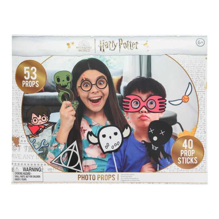 Paladone Harry Potter Foto-Requisiten Pack - 58 Requisiten mit Stöcken, Geburtstagsfeier &amp; Foto-Boot