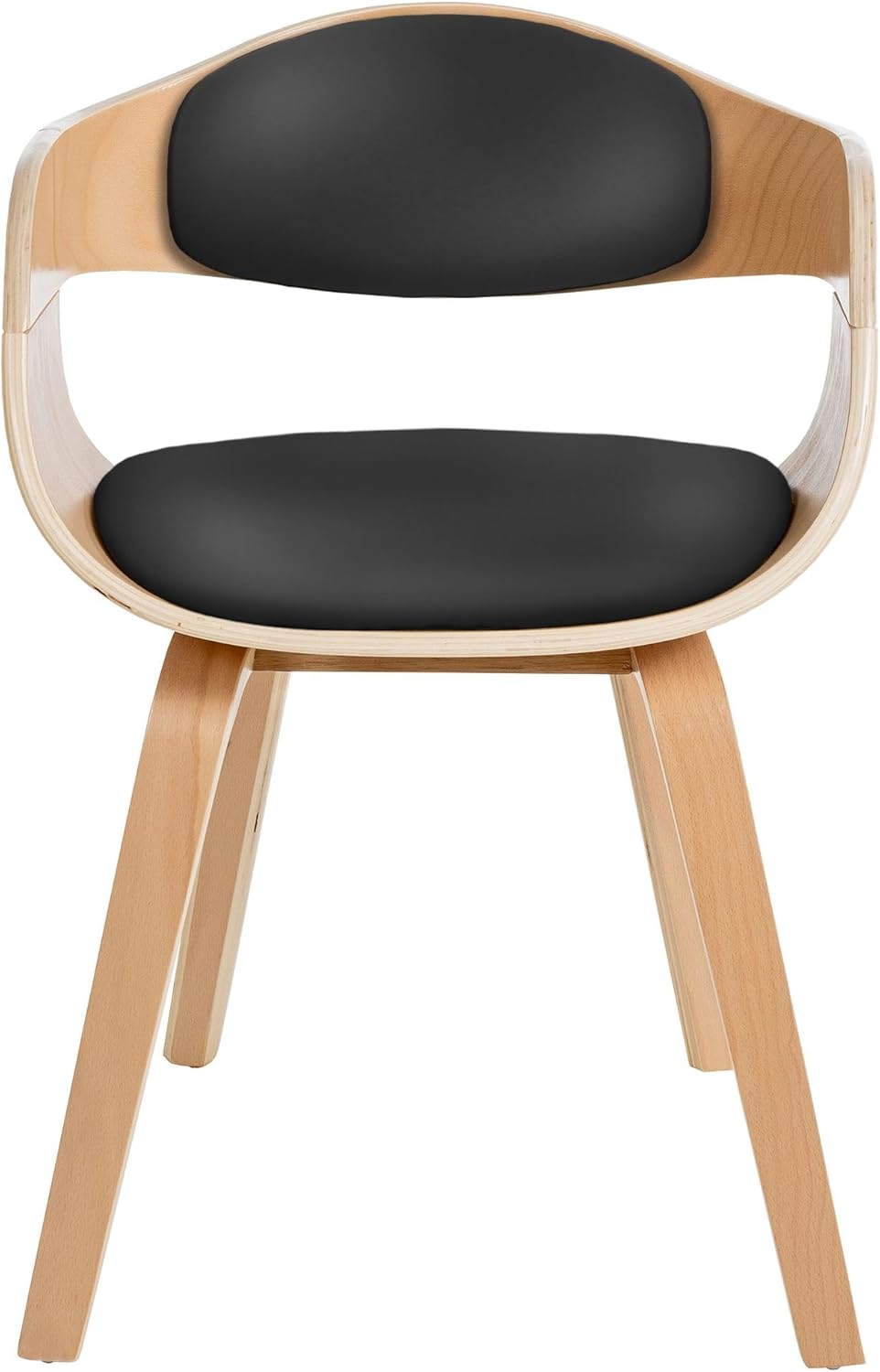 CLP Besucherstuhl Kingston Mit Umlaufender Rückenlehne Und Polsterung I Pflegeleichter Lehnstuhl Mit