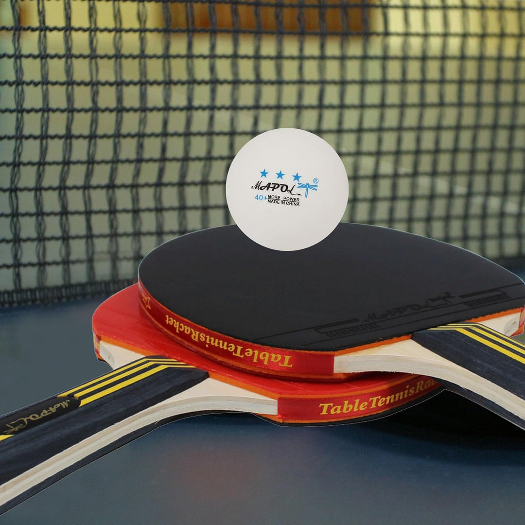 MAPOL 50 weisse 3-Sterne-Tischtennisbälle Premium Training Ping Pong Bälle