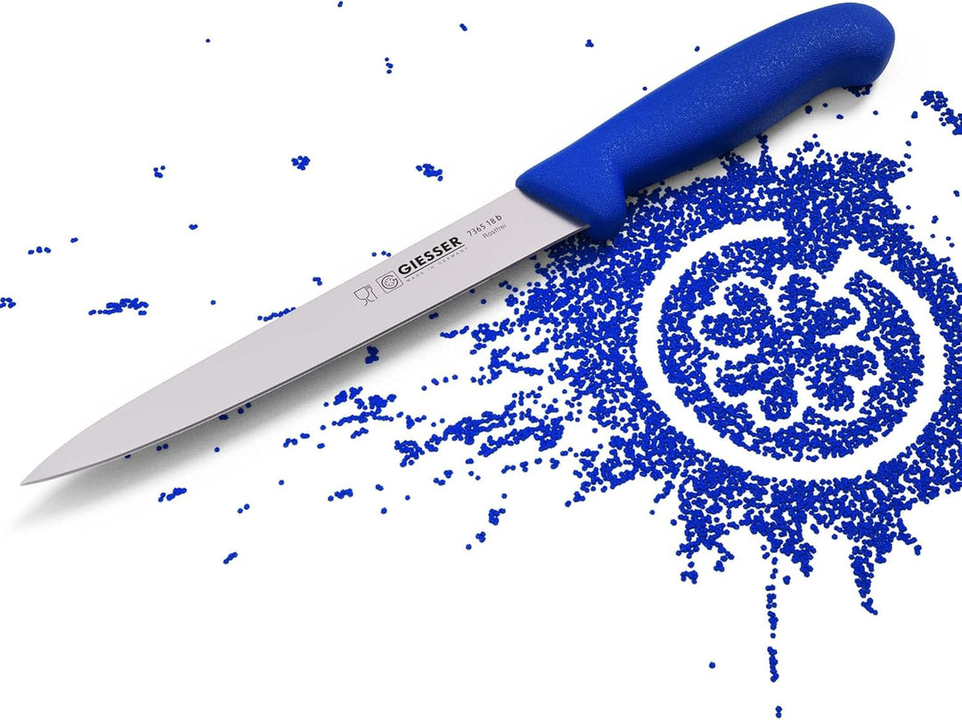 Giesser seit 1776 - Made in Germany - Filiermesser blau, Basic Blue, Klinge 18 cm, rutschfest, Filet