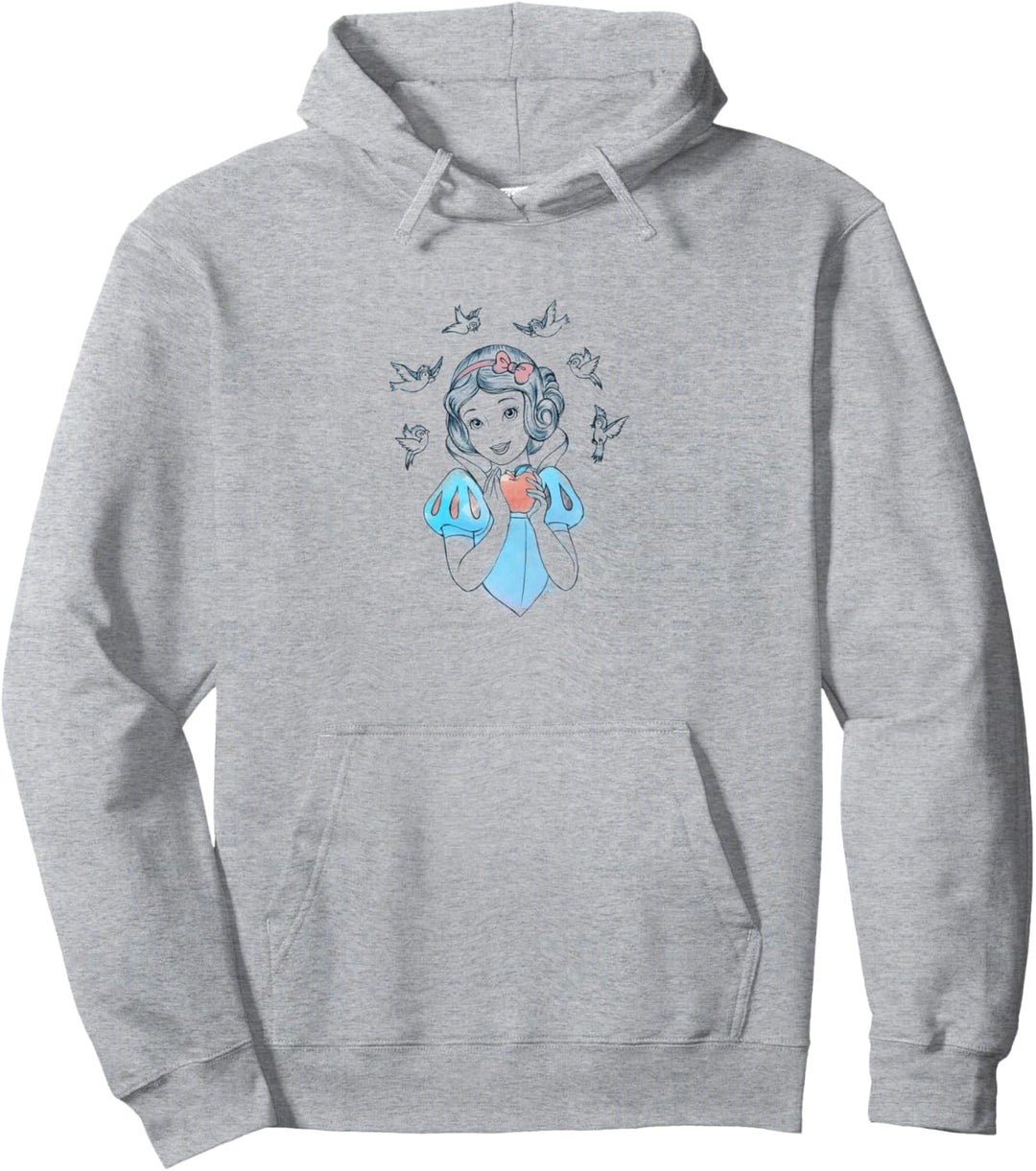 Disney Snow White Birds And Apple Sketch Pullover Hoodie