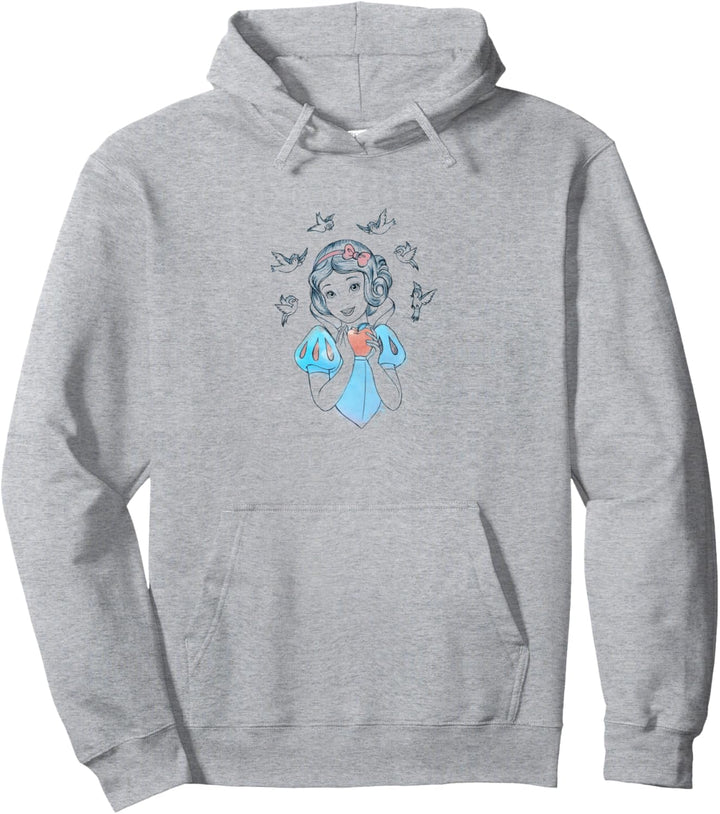 Disney Snow White Birds And Apple Sketch Pullover Hoodie