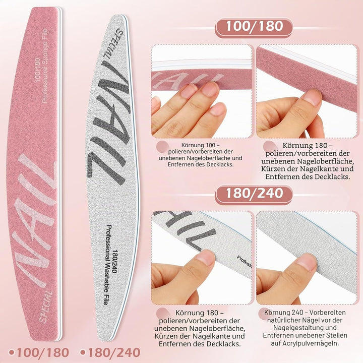 Maniküre Set Frauen Nagel Kit für Frauen Nagelfeilen Kit Maniküre Werkzeuge Nagelpflege Kit mit Nage
