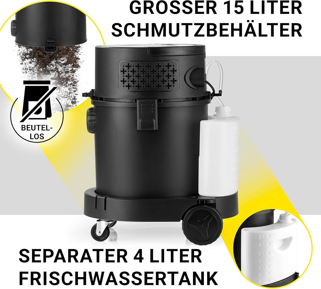 Sprüh- und Waschsauger für hygienische Sauberkeit bis in die Fasertiefe | Entfernt hartnäckige Fleck