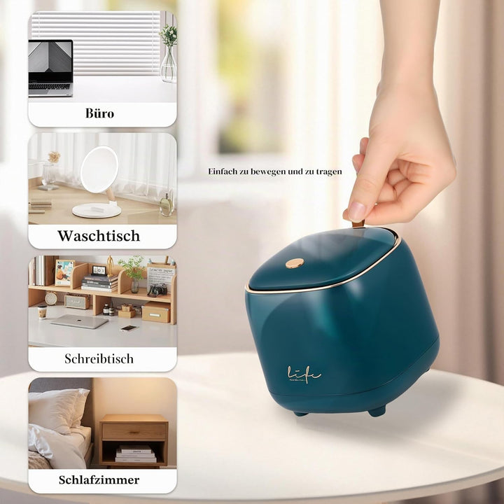 Mini Mülleimer, Tischmülleimer mit Deckel, Kleiner Tischabfalleimer für Küchenabfälle, Büro, Auto, B