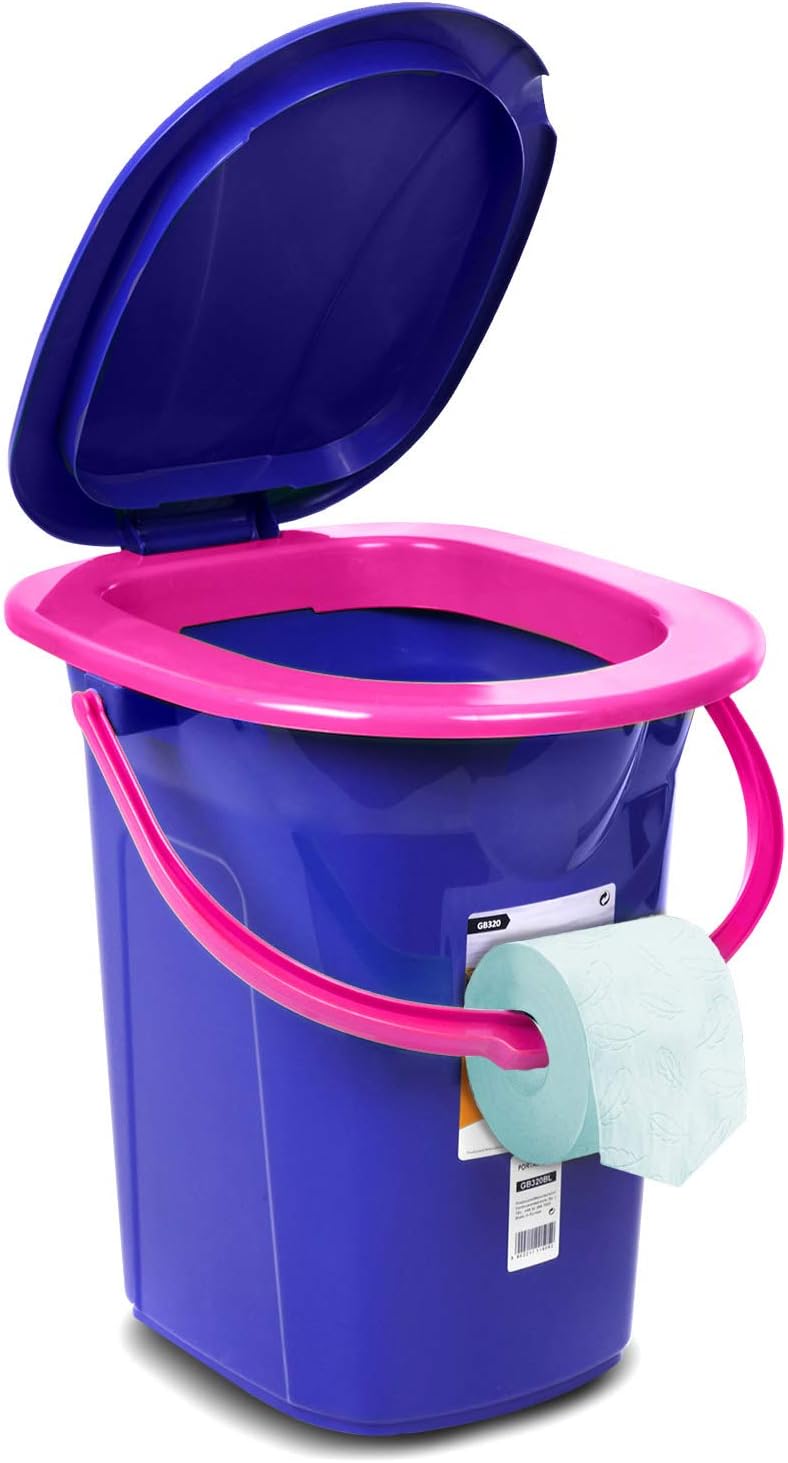 Green Blue GB320 Mobile Campingtoilette 19L | Tragbare Reisetoilette mit max. Tragkraft bis 130kg |
