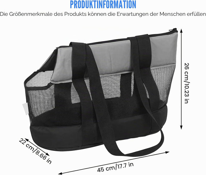 Atmungsaktive Hundetragetasche, Hundetasche Atmungsaktive Haustier-Hundetragetasche, Umhängetasche T