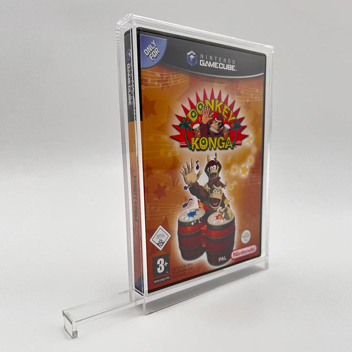 RESET RETRO Acryl Box passend für Nintendo Gamecube Spiele in OVP - Optimaler Schutz & praktische Au