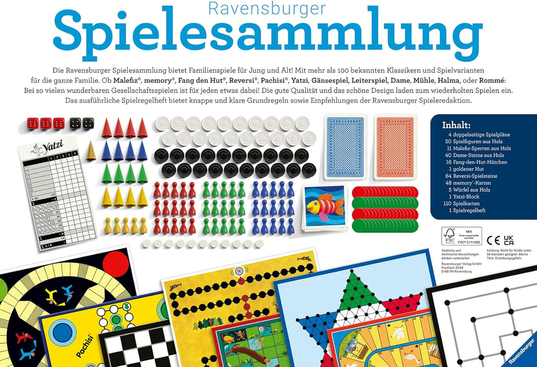 Ravensburger Spielesammlung 27293 Familienspiele 2022 D - Spielesammlung für die ganze Familie, Spie