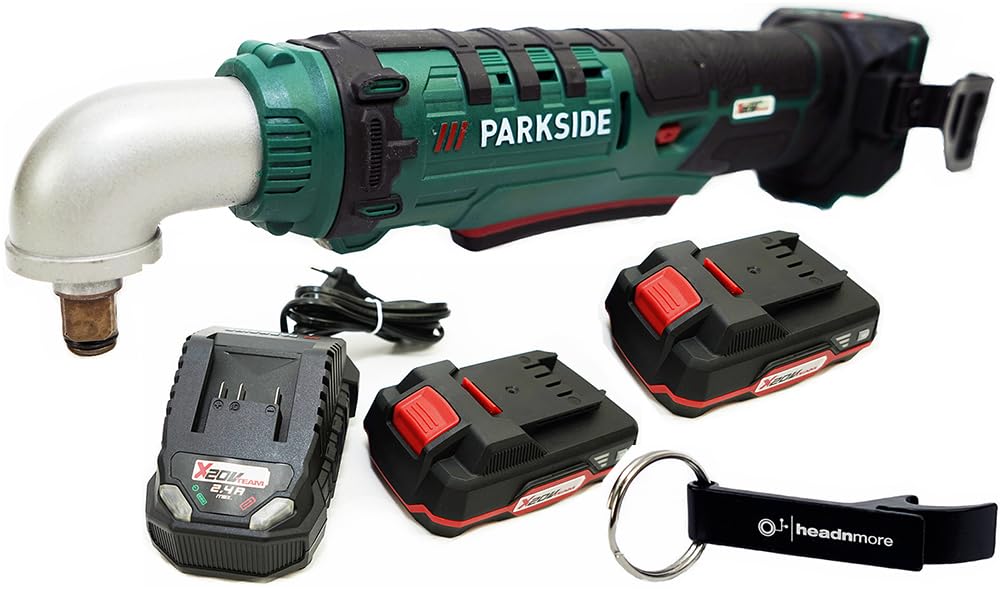 HEADNMORE® Bundle mit dem PARKSIDE® 20V 1/2 Zoll Akku Winkelschlagschrauber PAWS 20 A1 und dem HEADN