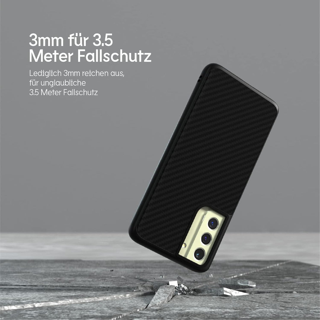 RhinoShield Case kompatibel mit [Samsung Galaxy S21 FE] | SolidSuit - Stossdämpfende & schlanke Schu