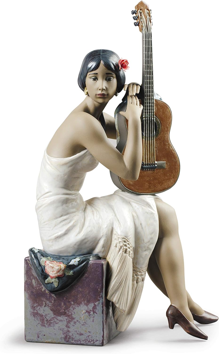 LLADRÓ Frauen-Figur Flamenco Sängerin. Flamenco. Porzellan.