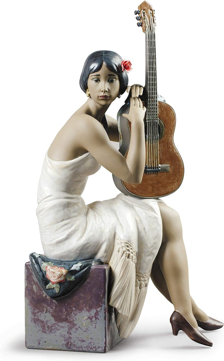 LLADRÓ Frauen-Figur Flamenco Sängerin. Flamenco. Porzellan.