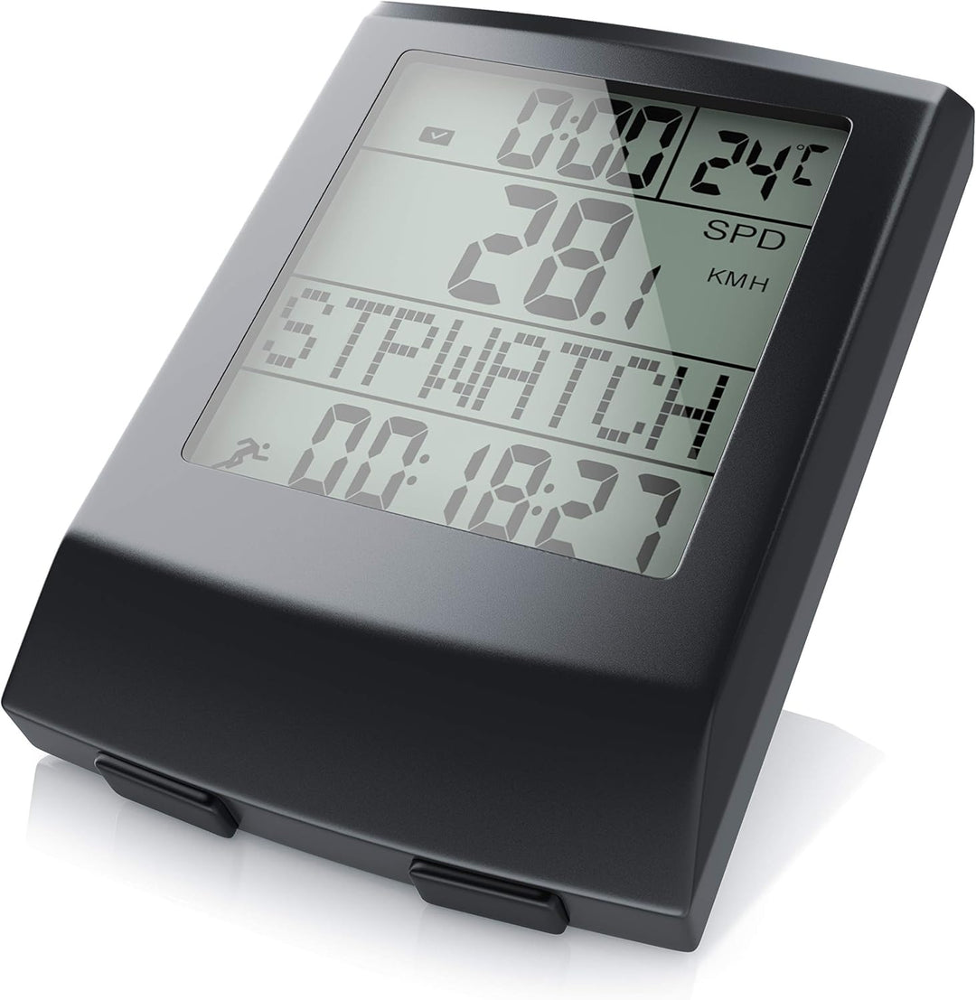 Fahrradcomputer kabellos - Fahrradtacho - Radcomputer - Tachometer - 13 Funktionen - Temperaturanzei