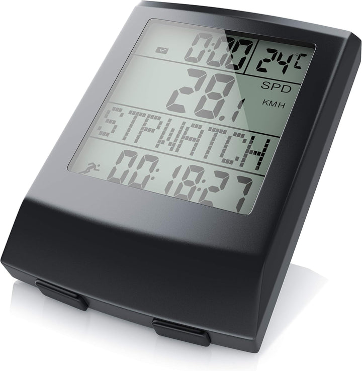 Fahrradcomputer kabellos - Fahrradtacho - Radcomputer - Tachometer - 13 Funktionen - Temperaturanzei