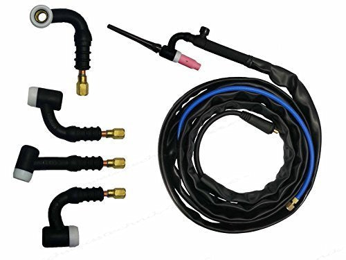 SR-26FV WIG Schlauchpaket mit Ventil & Flexiblem Brennerhals 4 Meter lang & 9mm Dorn 4m D9mm Flex, 4