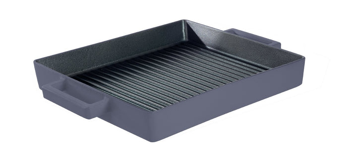 Sambonet 51601M26 Terra.Cotto Cast Iron Grillpfanne, quadratisch, Gusseisen, Violet, 26 x 26 x 4.5 c