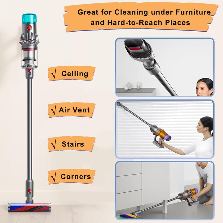 Schnellspanner Verlängerungsrohr für Dyson V12 Detect Slim Stabstaubsauger, Ersatzteile Verlängerung