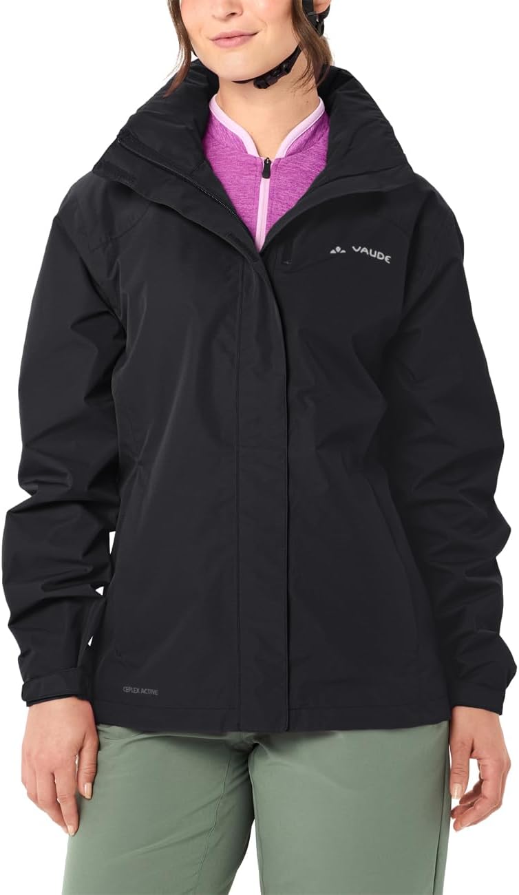 VAUDE Escape Bike Light Regenjacke Damen – Gefütterte Regenjacke mit 2-Lagen Membran, reflektierende