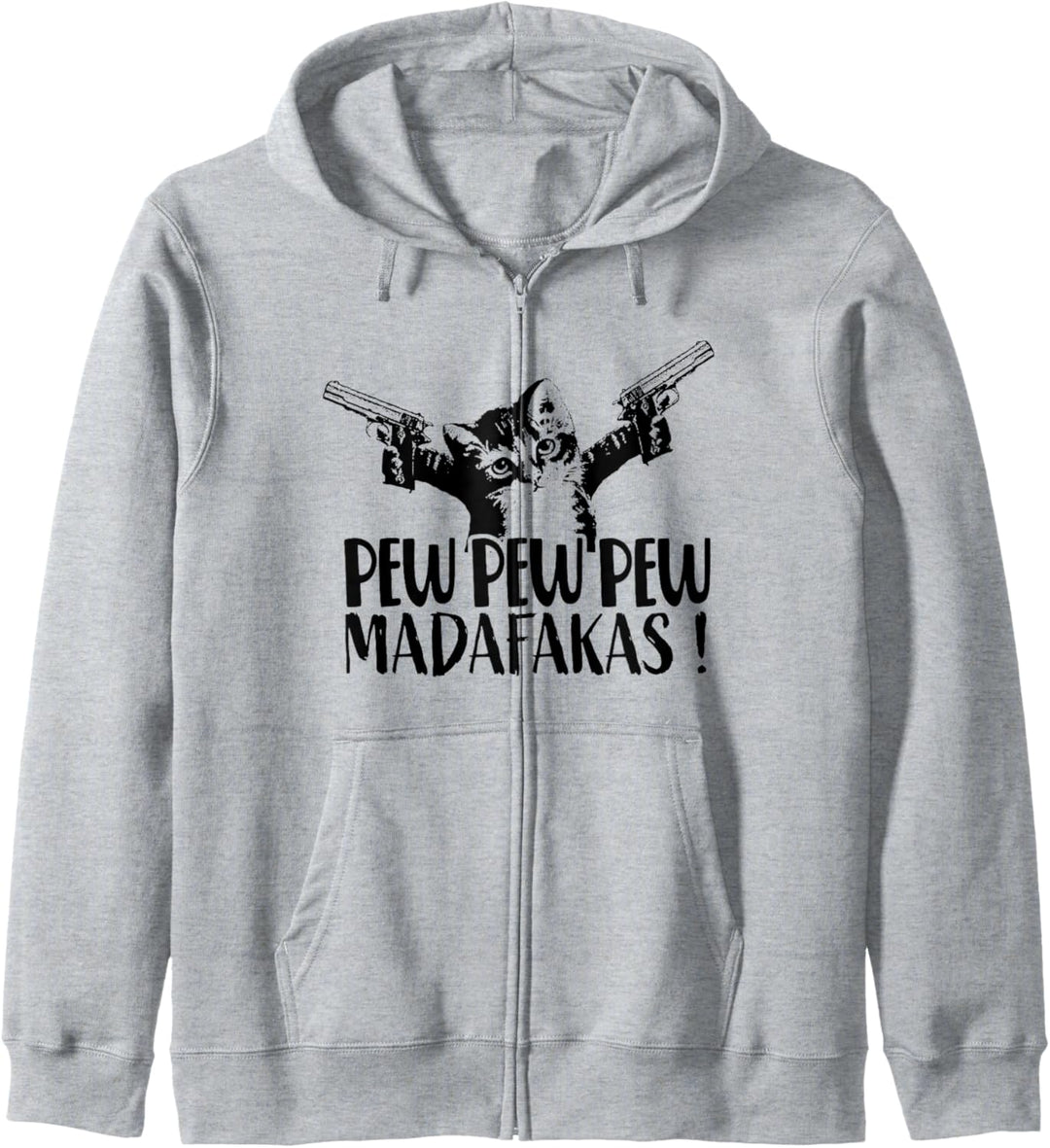 Cat Pew Pew Madafakas Vintage Crazy Cat lustige Katze Kapuzenjacke