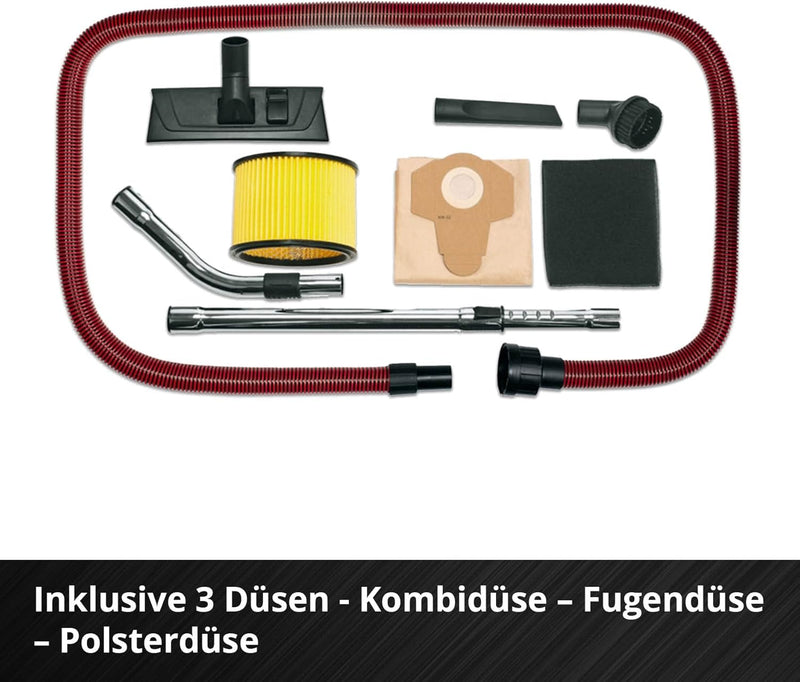 Einhell Akku-Nass-Trockensauger TE-VC 36/30 Li S Power X-Change (Li-Ion, 36 V, ECO/BOOST-Mode, Edels