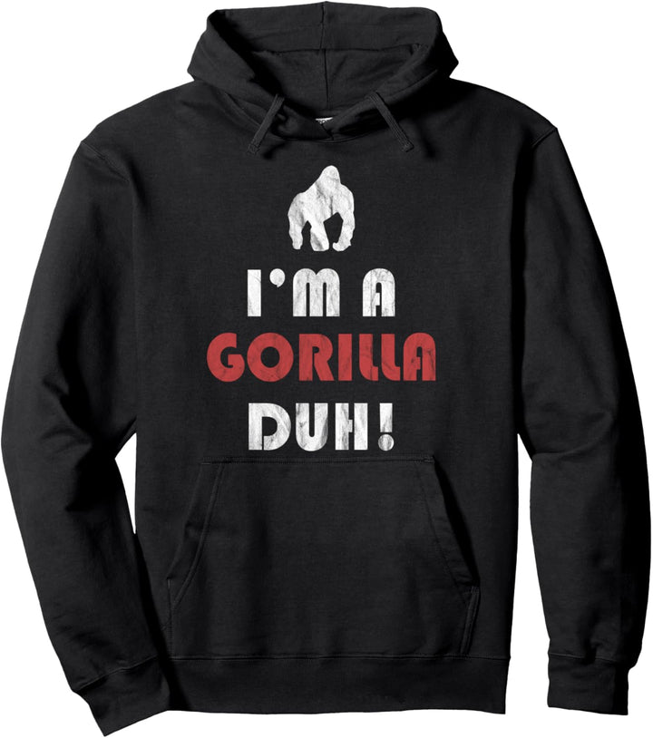 Ich bin ein Gorilla Duh! Halloween Pullover Hoodie