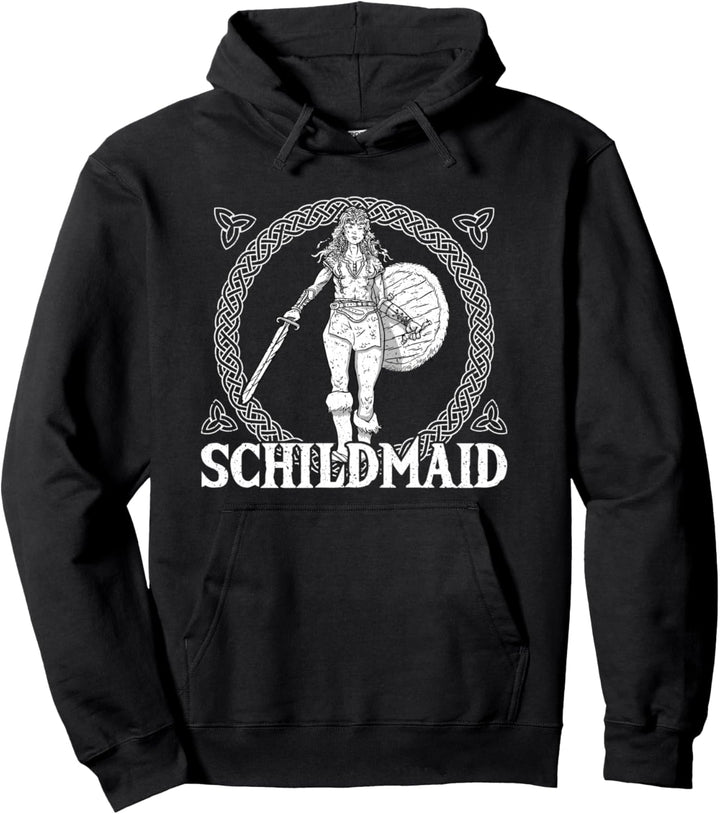 Wikinger Schildmaid Kostüm Damen, Kriegerin Wikinger Frauen Pullover Hoodie