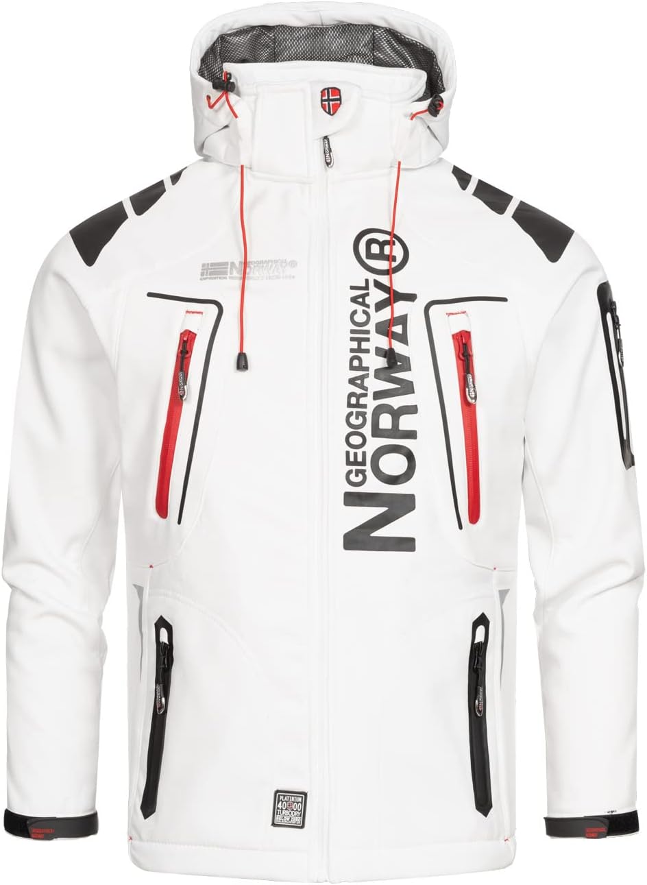 Geographical Norway Herren Tambour Herren Softshell Jacke S Weiss, S Weiss