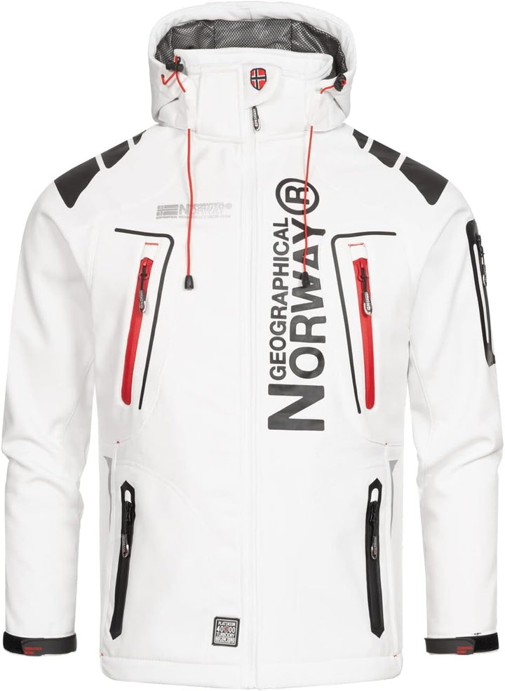 Geographical Norway Herren Tambour Herren Softshell Jacke S Weiss, S Weiss