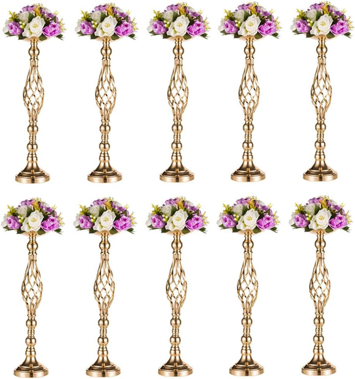 Nuptio 10 Stücke Vasen Hochzeitsmittelstücke Tischdekoration Blumenständer 59cm für Hochzeit Party E
