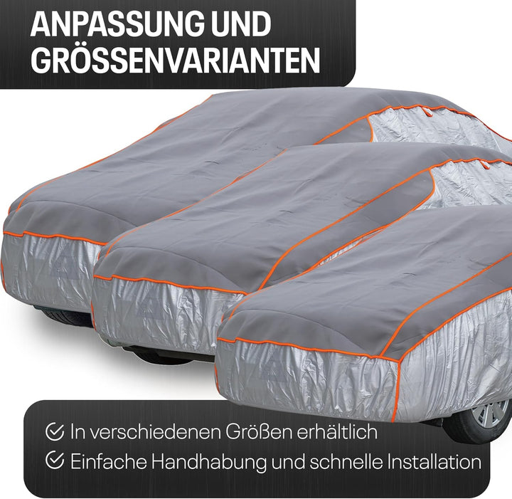 Tec for me Hagelschutz Abdeckplane Auto – Premium Hybrid Abdeckung, Auto Hagelschutzplane mit 4 mm S