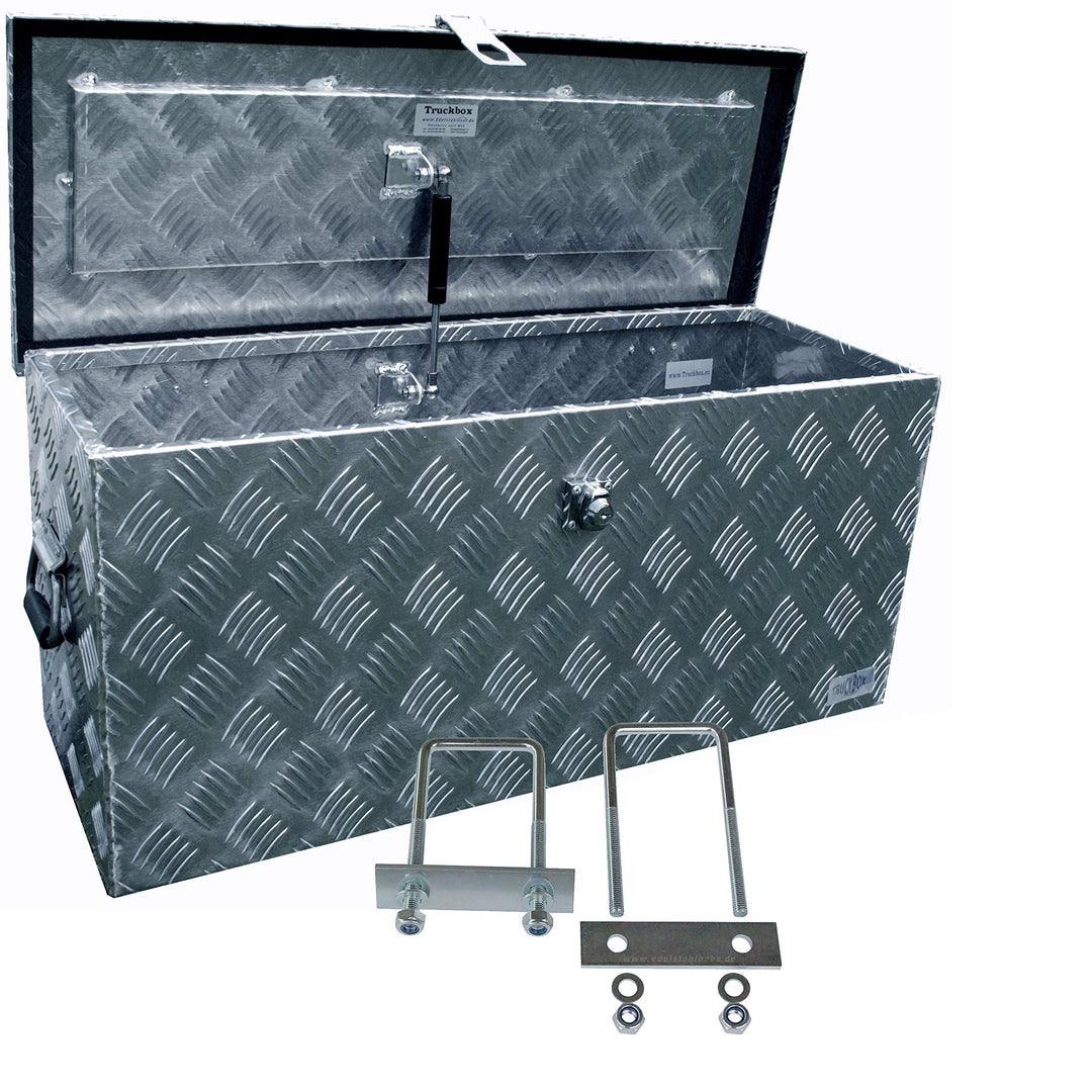 Truckbox D080 Werkzeugkasten, Deichselbox, Transportbox, inkl. MON4002 | inkl. Montagesatz MON4002,