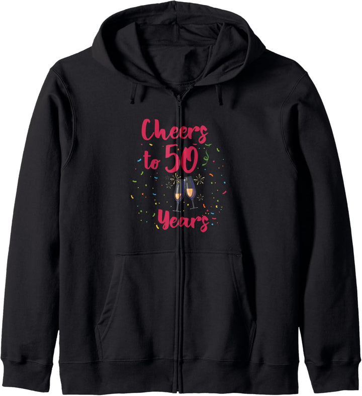 Cheers To 50 Years Funny Birthday Party Gift Kapuzenjacke