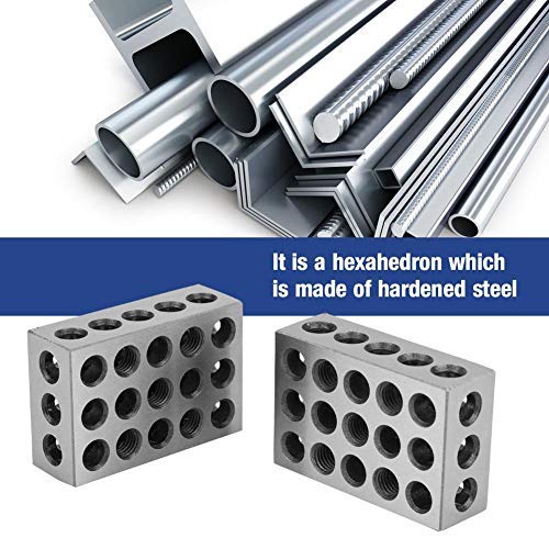 2 stücke 25x50x75mm Präzisionsblöcke, 23 Löcher Spannblöcke Metrisch, Drehwerkzeuge Präzision für We