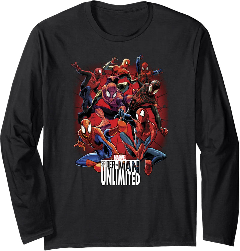 Marvel Spider-Man Unlimited Group Shot Langarmshirt