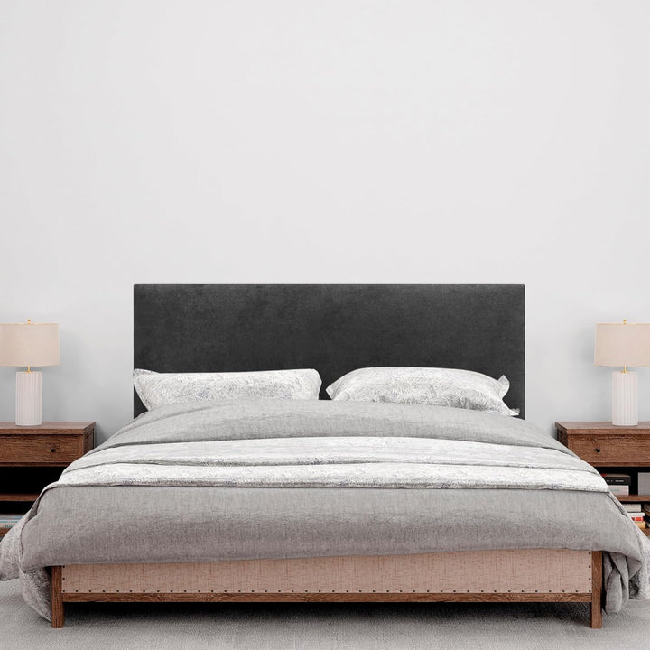 DHOME Kopfteil aus Kunstleder oder Stoff AQUALINE Glattes gepolstertes Kopfteil Luxusbett Kopfteil (