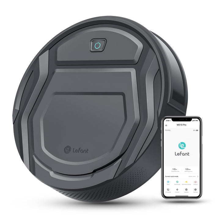 Lefant Saugroboter, Superschlank WLAN Roboterstaubsauger, Kompatibel mit Alexa Sprachsteuerung, Stau