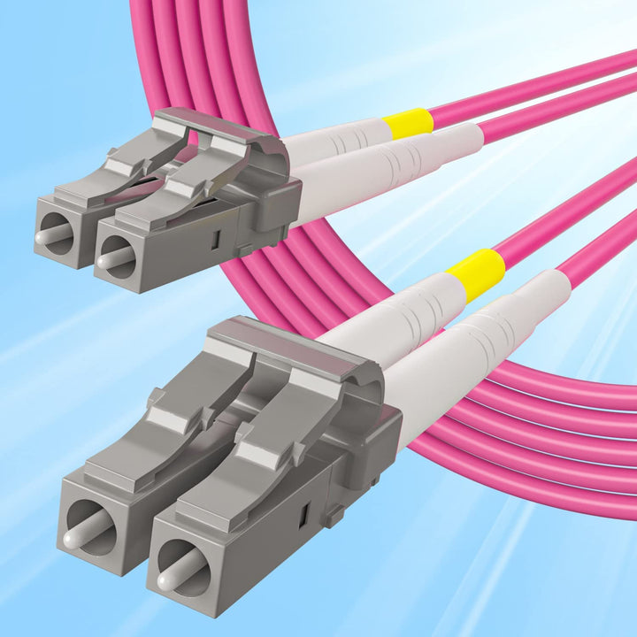 Fiber Patch Cable - LC to LC OM4 10Gb/Gigabit Multi-Mode Jumper Duplex 50/125μm LSZH Fiber Optic Cor
