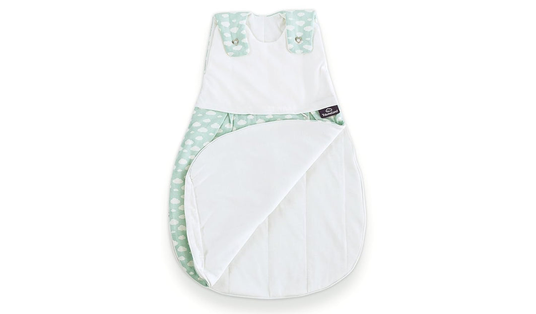 Träumeland S0100652 Babyschlafsack LIEBMICH 3 teilig Set Wolke mint, Grösse 50/56, mehrfarbig
