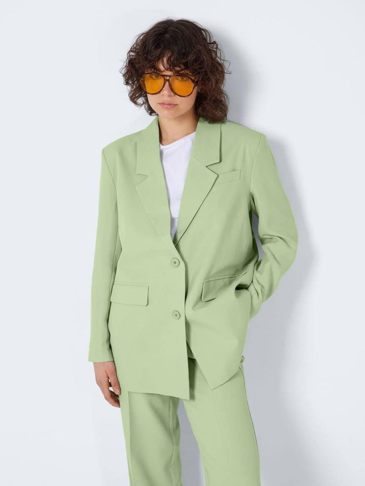 Noisy May Damen Nmmilla L/S Blazer Noos Blazer XS Quiet Green, XS Quiet Green
