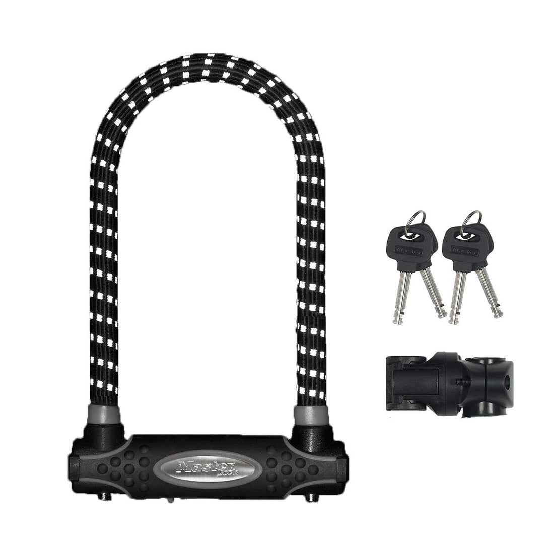 MASTER LOCK Bügelschloss [Schlüsselschloss] [mit Halterung] [Zertifiziertes Fahrrad Schloss - Secure