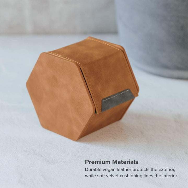 CASE ELEGANCE Schutzhülle für Uhrenrollen mit 1 Fach – Premium-Uhren-Organizer mit veganem Leder – v