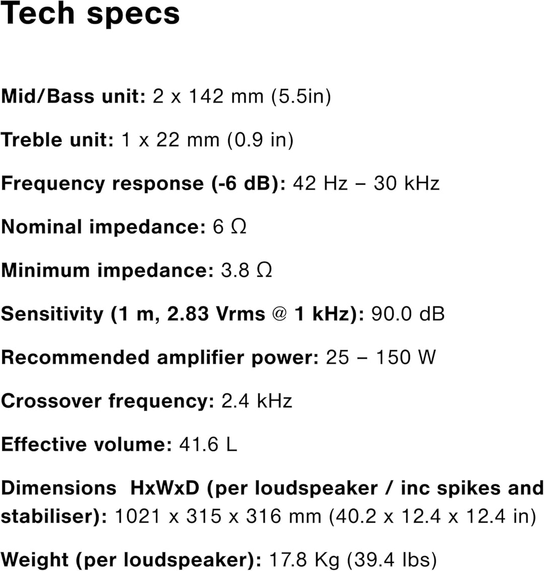 Q Acoustics 3050c Bodenlautsprecher weiss satiniert (Preis gilt für 1 Stück, für ein komplettes Paar