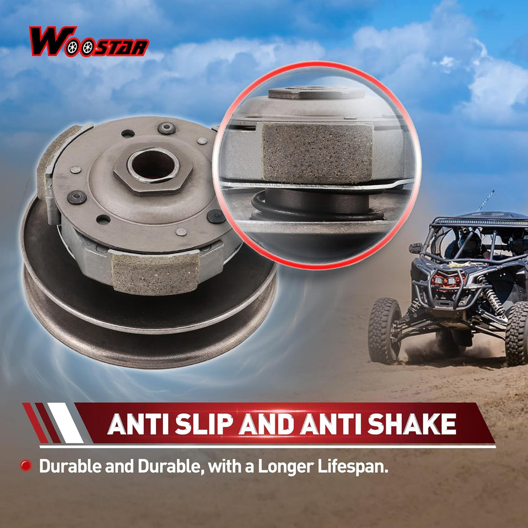WOOSTAR Komplette Hintere Kupplung Ersatz für 4 Stroke GY6 125ccm 150ccm Roller Go Kart ATV 4 Wheele